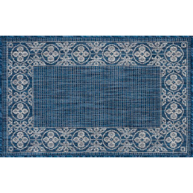 Colonnade Traditional Border Indoor/Outdoor Area Rug