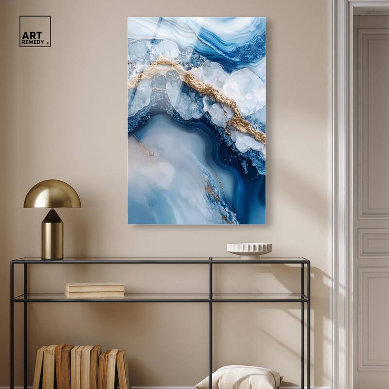 Molten Topaz II Acrylic by Art Remedy, Ready to Hang