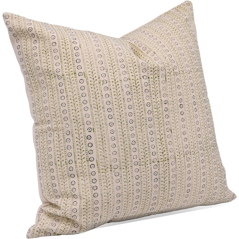 Fabdivine Cotton Floral Block print pillow Cover