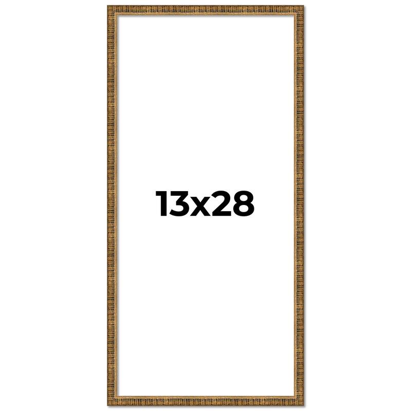 13x28 Frame Gold Kingsley Distressed Solid Wood Picture Frame Width