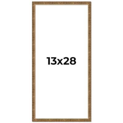13x28 Frame Gold Solid Wood Picture Frame - Complete Modern Photo
