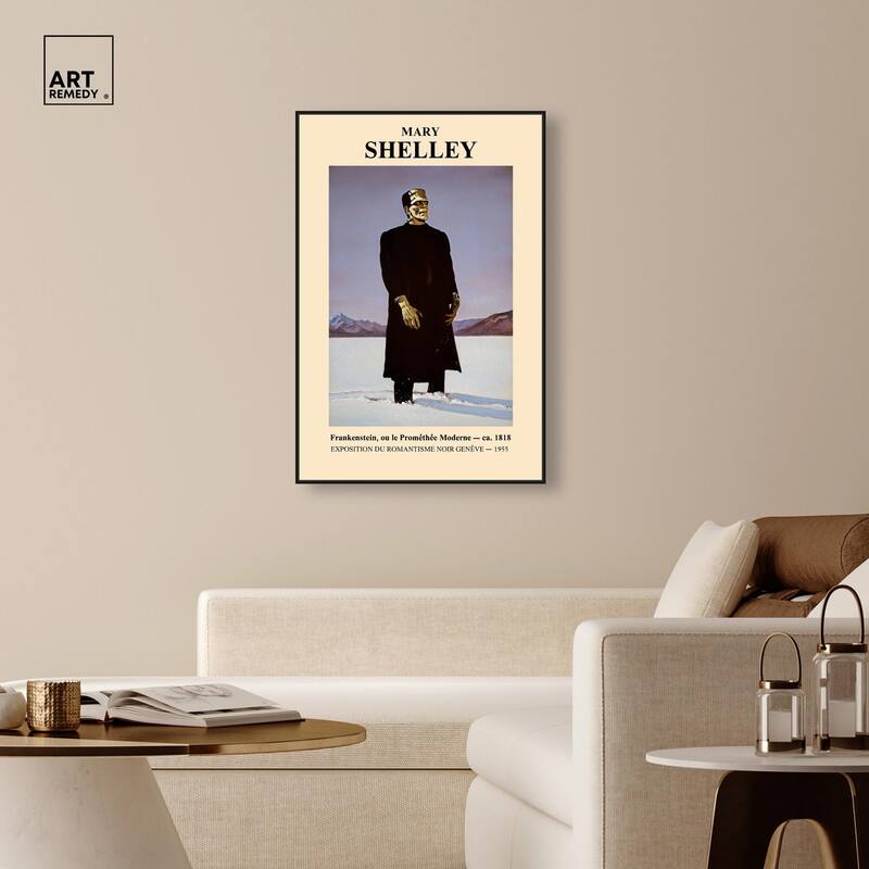 Mary Shelley's Monster Canvas by Art Remedy