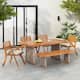 Option Teak Finish+Brown Wicker+Beige Cushion