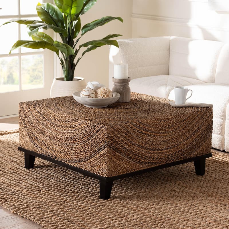 Verino Bohemian Natural Seagrass Coffee Table