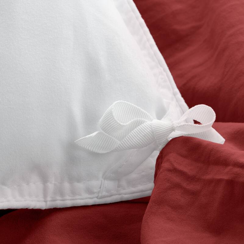 Bare Home Premium Washed Microfiber Duvet Cover and Sham Set