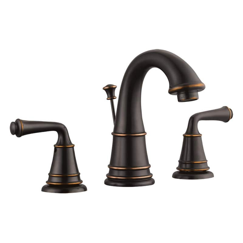 Design House Double Handle Widespread Bathroom Faucet with Metal Lever - Oil Rubbed Bronze
