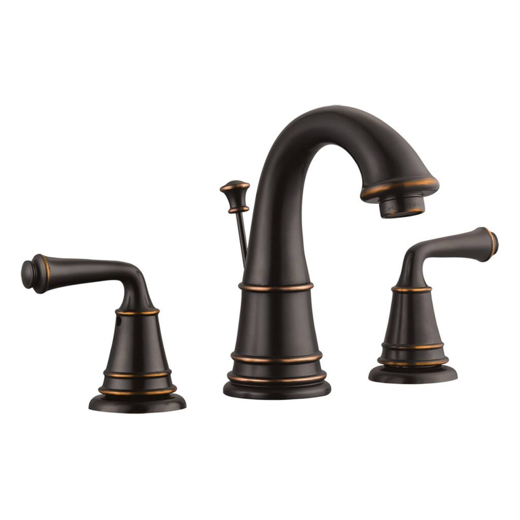 Design House Double Handle Widespread Bathroom Faucet with Metal Lever