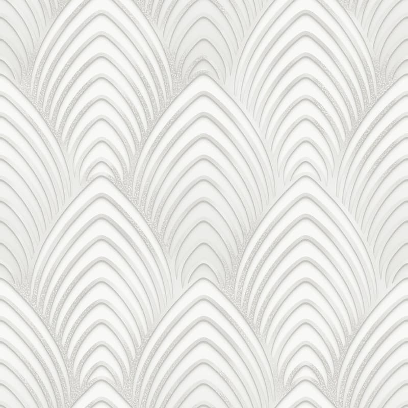 Galerie Wallcoverings Utopia Collection Arch Array Luster Finish Vinyl on Non-woven Wallpaper Roll - 33-feet long x 21-inches wide - Cream