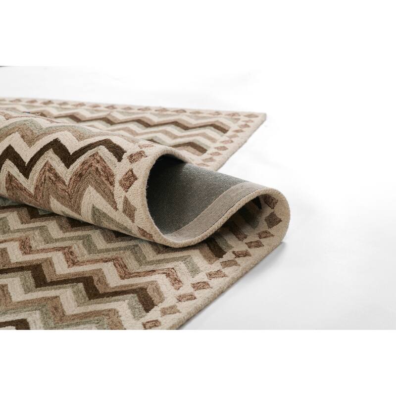 Erin Gates by Momeni Abbott Zigzag Stripe Hand Tufted Wool Area Rug