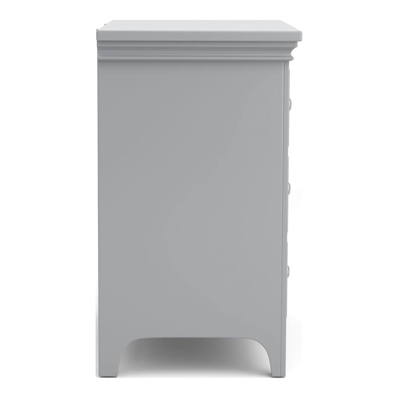 Saer Transitional Grey Wood 3-Drawer Nightstand by Furniture of America