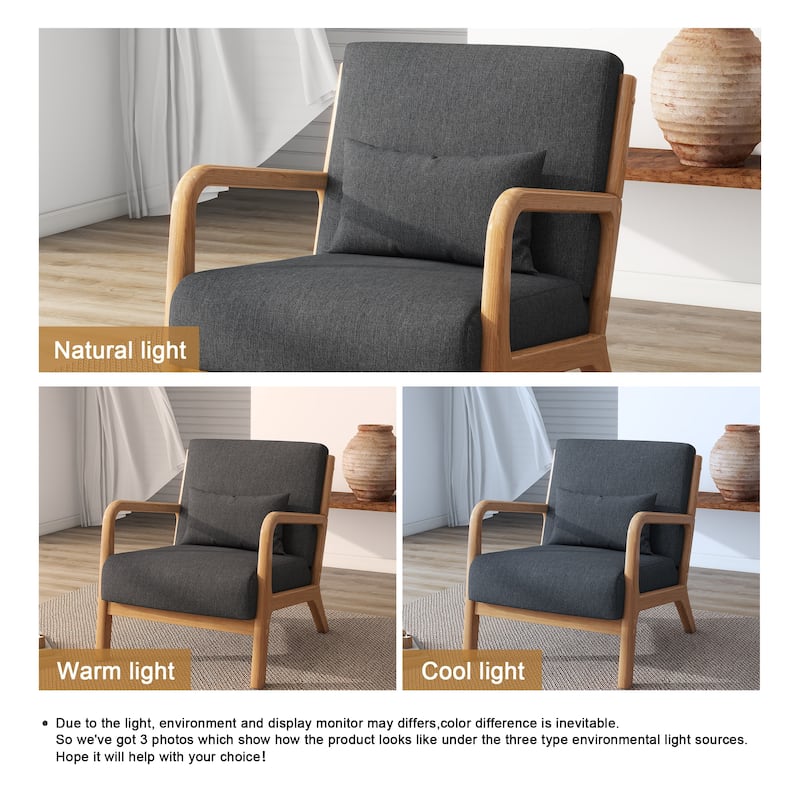 Modern Upholstered Accent Chairs for Living Room