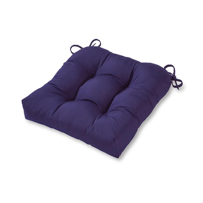 Solid Color 20-inch Square Outdoor Chair Cushion by Greendale Home Fashions - 20w x 20l - Navy