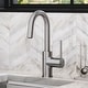preview thumbnail 43 of 124, Kraus Oletto Single Handle 1-Hole Kitchen Bar Faucet KPF-2600 - 12 1/4" Height - SFS - Spot Free Stainless Steel