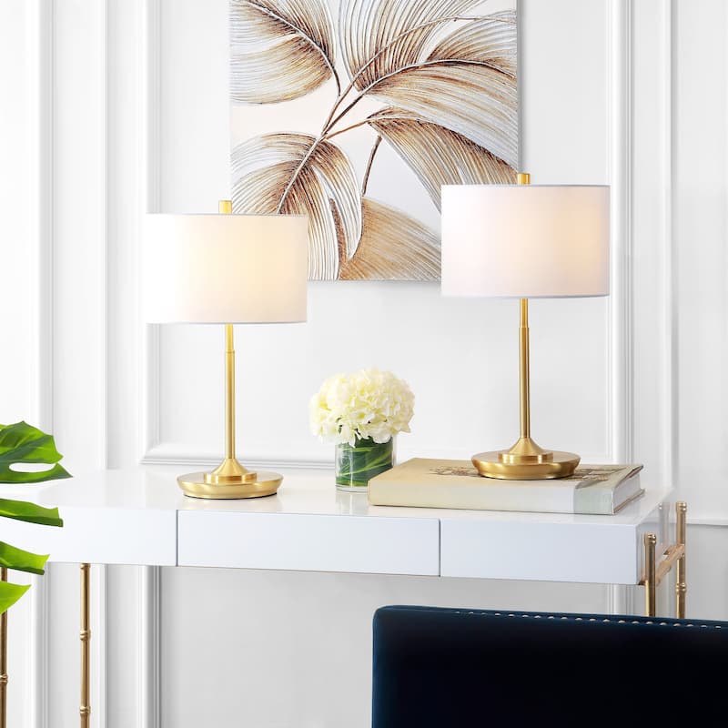 SAFAVIEH Lighting Daniella 22-inch LED Table Lamp (Set of 2) - 12" W x 12" L x 21.5" H - 12Wx12Dx22H