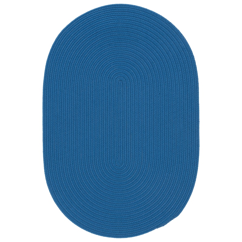 SAFAVIEH Handmade Braided Helky Reversible Rug - Blue - 5' x 7' Oval