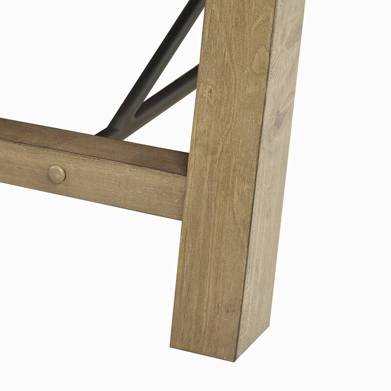 Country Bench with wood legs