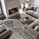 preview thumbnail 20 of 40, Contemporary Distressed Geometric Area Rug Cream - 7' 10" x 10'