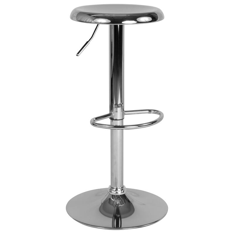 Adjustable Height Retro Barstool - 16"W x 16"D x 23" - 31"H