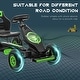 preview thumbnail 14 of 18, Kids Pedal Go Kart with Suspension, Tough Rubber Wheels, Safety Handbrake, Ergonomic Seat, Ride On Car for Ages 5-12
