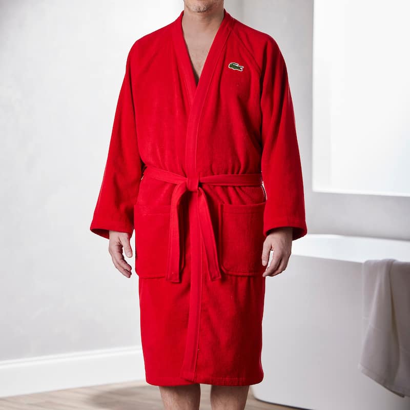 Lacoste 100% Cotton Classic Pique Bath Robe