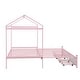 preview thumbnail 9 of 24, Convertible Twin XL to King Metal Twin Size House Platform Bed