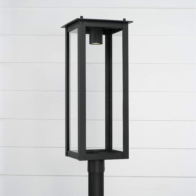 Hunt 1-Light Outdoor Post-Lantern - 11"W x 29"H