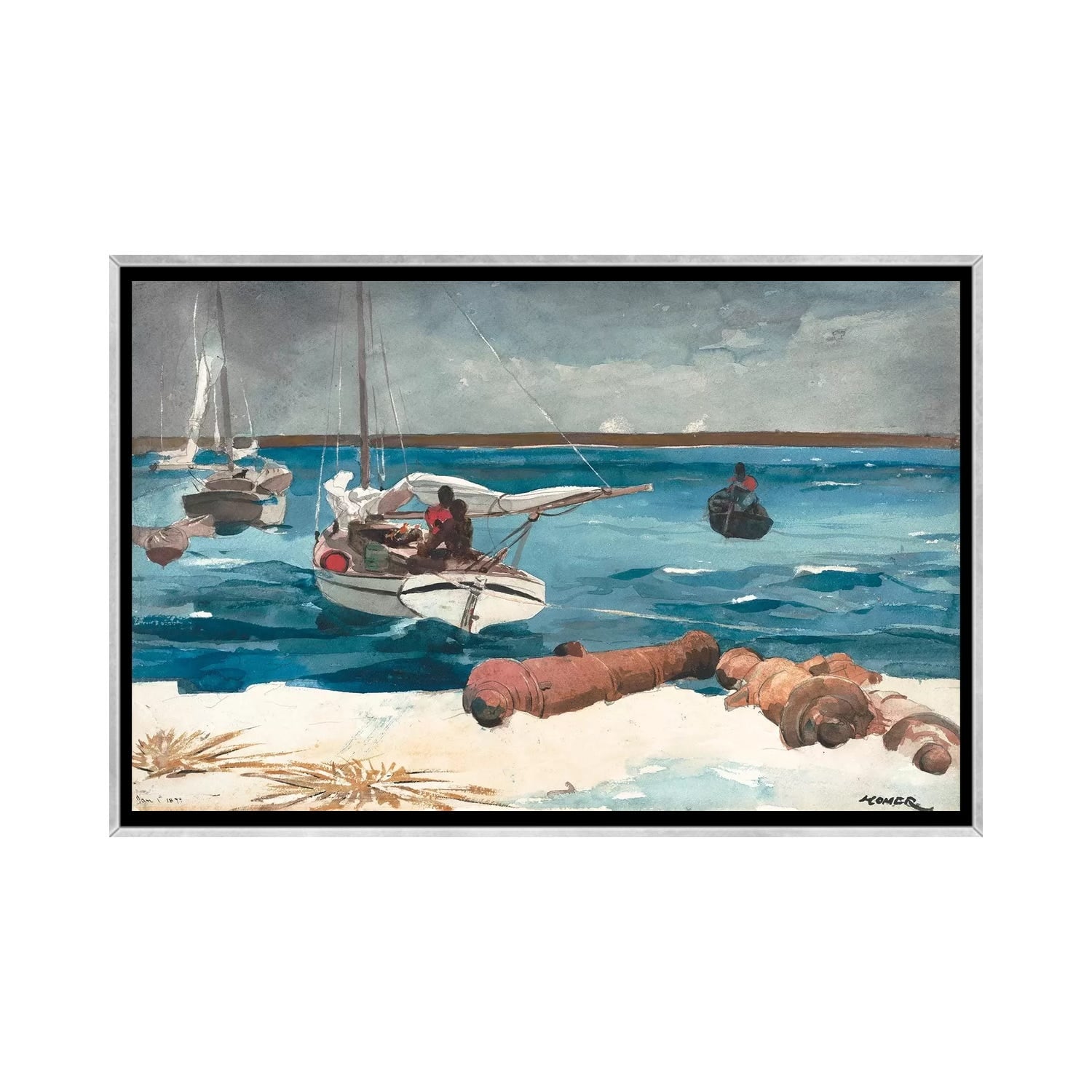 iCanvas "Nassau, 1899" by Winslow Homer Framed