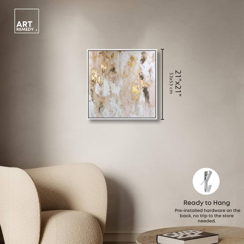Golden Glimmer Gesture II Canvas by Art Remedy
