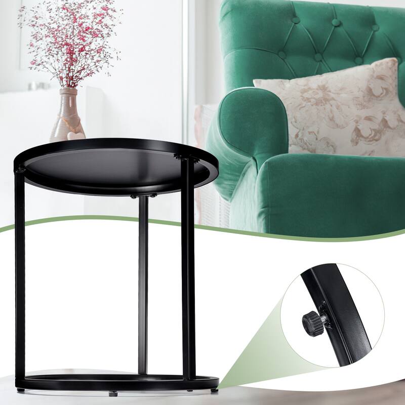 VredHom Patio Outdoor Metal Side Table