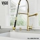 preview thumbnail 41 of 76, VIGO Zurich 27" H Single Handle Pull-Down Sprayer Kitchen Faucet