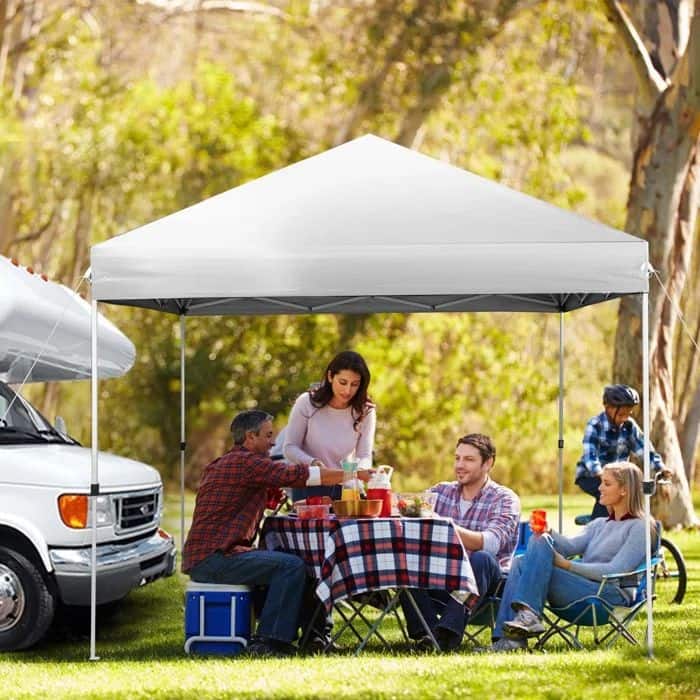 Vrakae 10'x 10' Outdoor Pop Up Canopy Tent with Carry Bag - N/A