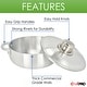 preview thumbnail 3 of 4, Chef PRO Commercial Grade Aluminum Caldero Stock Pot, 18.3 Quarts - 18.3 Quarts