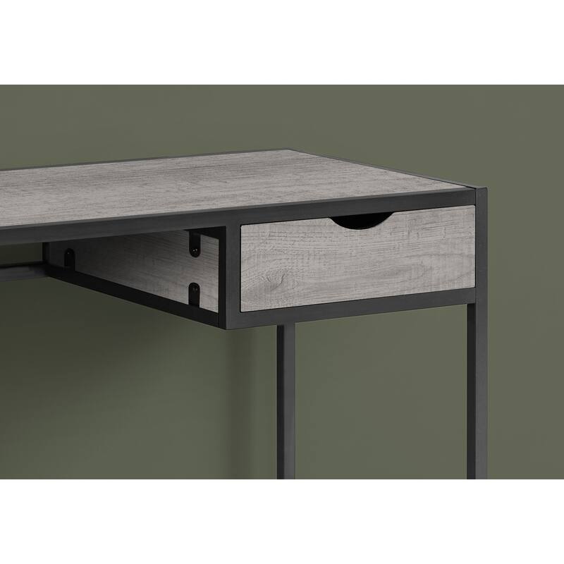 Compact Computer Desk with Small Storage Drawer
