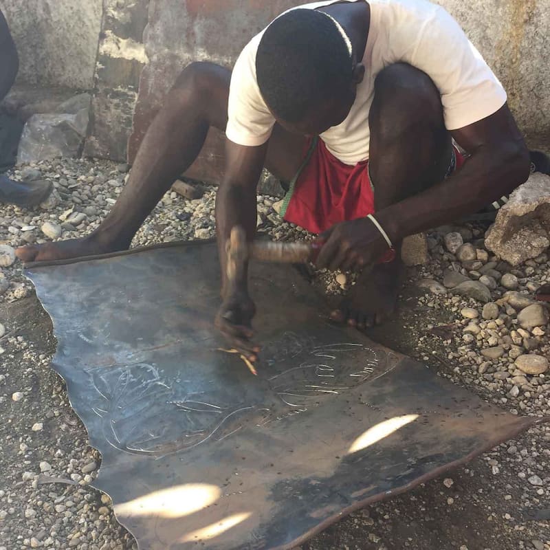 Handmade 14-inch Tree of Life with Birds (Haiti)