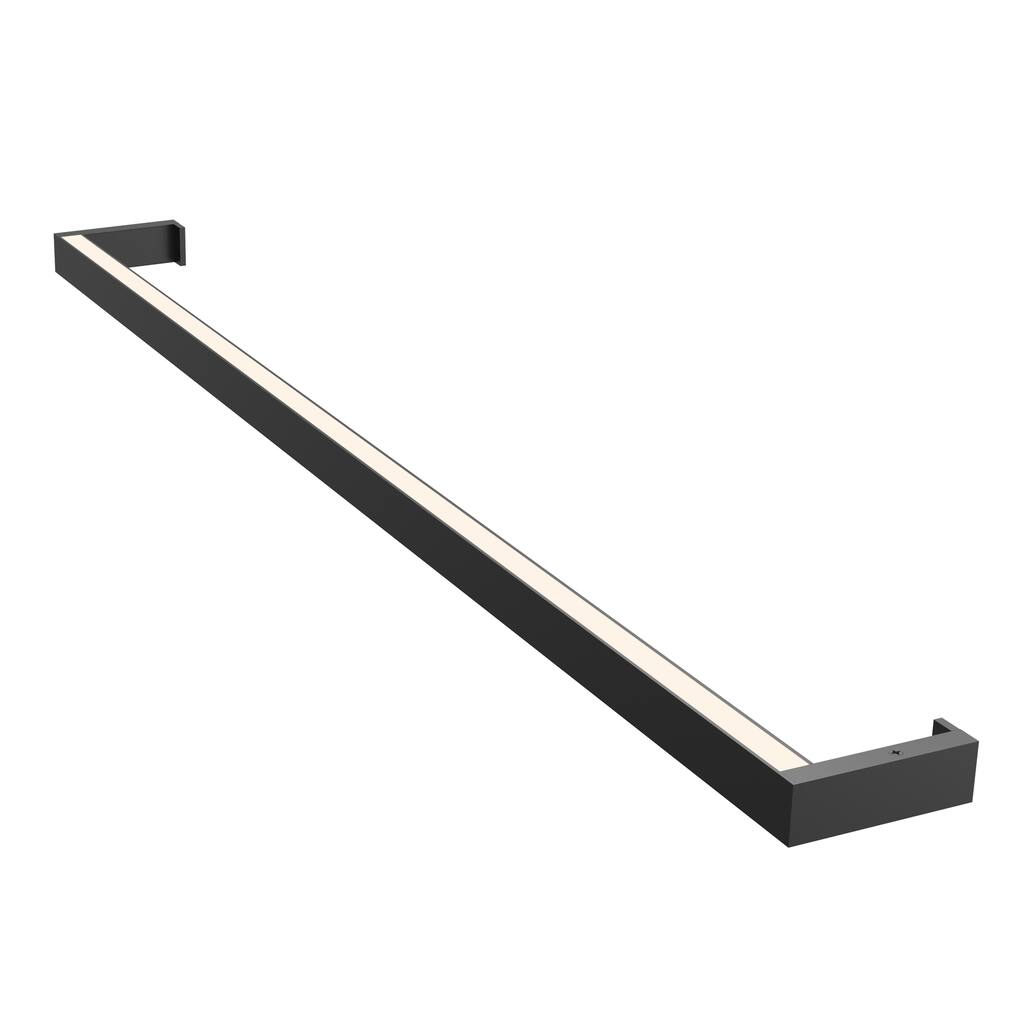 Thin-Line ADA Satin Black 36-inch One-Sided LED Wall Bar, White Shade