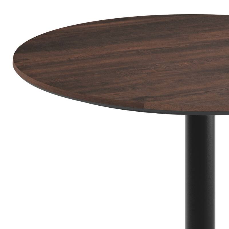 Commercial HPL Tabletop with Table Height Round Base