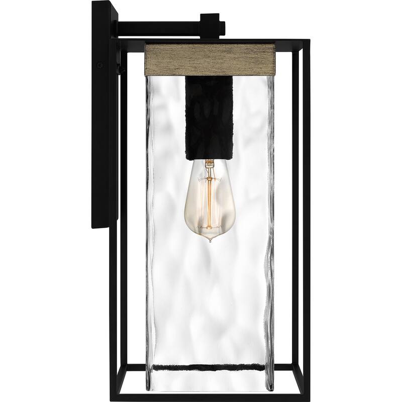 Longwood 1-Light Matte Black Outdoor Wall Lantern