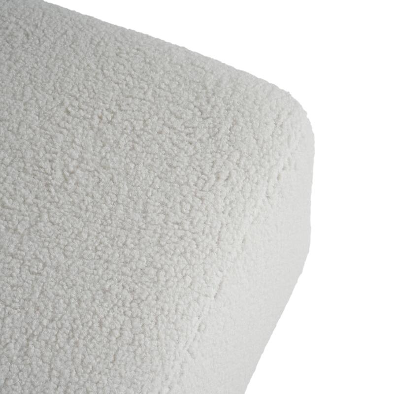 Christopher Knight Home - Modern Comfort Boucle Upholstered Ottoman Bench with Solid Wood Legs