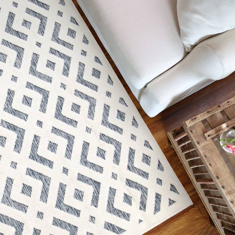 Simply Southern Cottage Covington Geometric Indoor Outdoor Rug