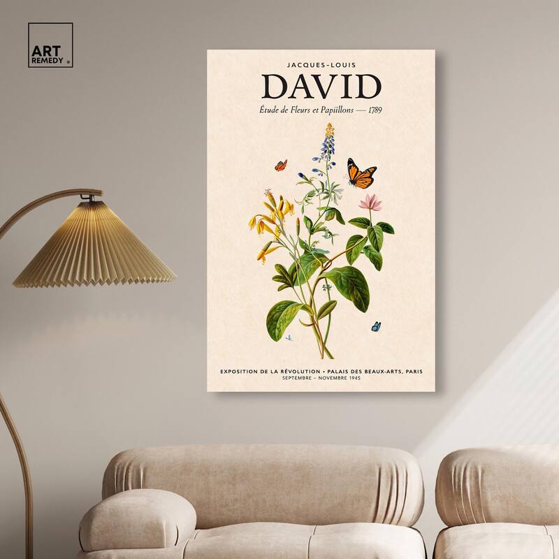 David's Delicate Flowers Canvas by Art Remedy, Gallery Wrapped