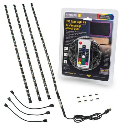 Armacost Lighting RibbonFlex Home USB Multicolor LED Strip Light Kit
