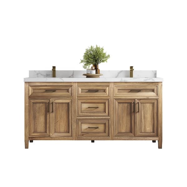 Santa Monica 30 in. W x 22 in. D x 16 in. H Single Bath Vanity in Gray Oak with White Vessel Sink