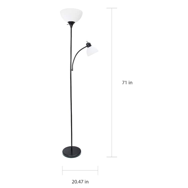 Porch & Den Brumback Floor Lamp with Reading Light