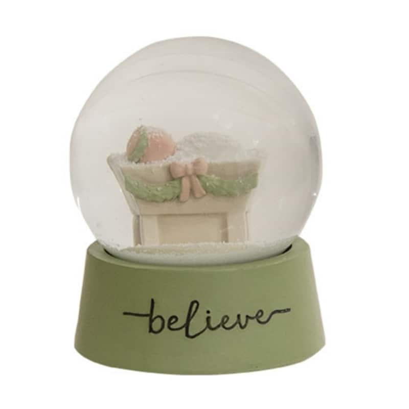 Believe Baby Jesus Snow Globe with Resin Base - 2.5" Dia - Multi