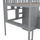 preview thumbnail 13 of 34, Full Size Solid Wood Frame Loft Bed with Bookshelf, Drawers, Desk and Wardrobe