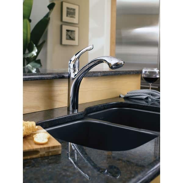 Shop Hansgrohe 04076 Allegro E Pull Out Kitchen Faucet With Toggle