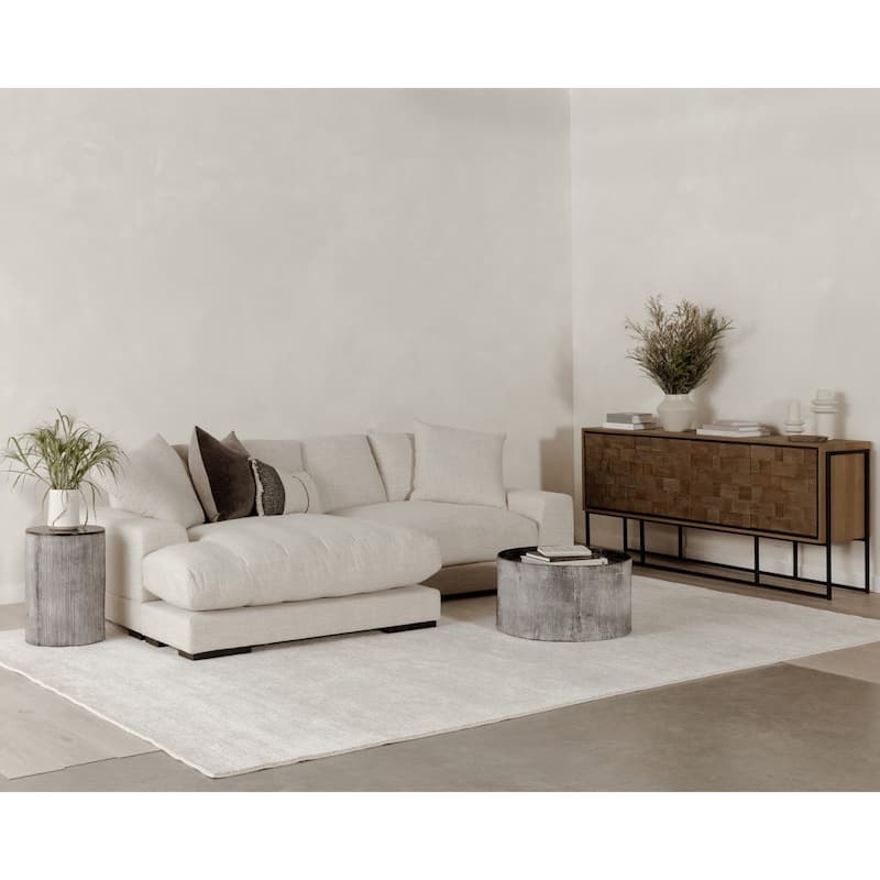 Aurelle Home Reversible Contemporary Sectional Sofa