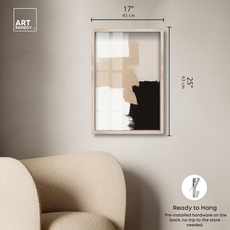 Beige and Black II Shadowbox by Art Remedy