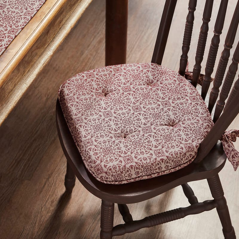 Custom House Jacquard Chair Pad 16.5x18