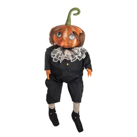 Gersham Pumpkin Head Joe Spencer Gathered Traditions Art Doll
